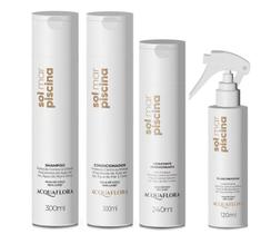 Acquaflora Piscina Sh + Cond + Hidratante + Fluído Protetor