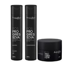 Acquaflora Pos-Progressiva Shampoo+Condicionador 300ml+Mascara 250ml