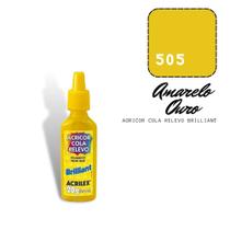 Acricor Cola Relevo Amarelo Ouro (Brilliant)20g Acricor Cola Relevo Amarelo Ouro (Brilliant)20g