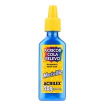 Acricor Cola Relevo Azul (Metallic)20g