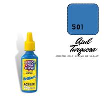 Acricor Cola Relevo Azul Turquesa (Brilliant)20g Acricor Cola Relevo Azul Turquesa (Brilliant)20g