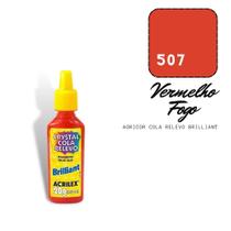 Acricor Cola Relevo Vermelho Fogo (Brilliant)20g Acricor Cola Relevo Vermelho Fogo (Brilliant)20g