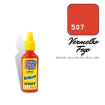 Acricor Cola Relevo Vermelho Fogo (Brilliant)20g Acricor Cola Relevo Vermelho Fogo (Brilliant)20g