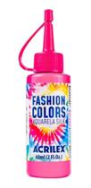 Acrilex Tinta Corante Tecido Tie Dye 60Ml Tai Dai Pink