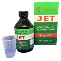 Acrílico Auto Polimerizante líquido 120ml Resina para consertos e reparos gerais Odonto Prótese - Jet Clássico