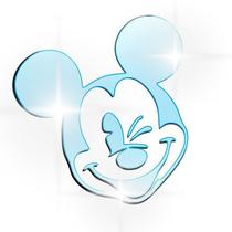 Acrílico Decorativo Espelhado Mickey Mouse Azul