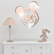 Acrílico Decorativo Espelhado Mickey Mouse Bronze