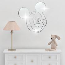 Acrílico Decorativo Espelhado Mickey Mouse Prata