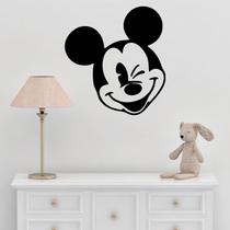 Acrílico Decorativo Espelhado Mickey Mouse Preto