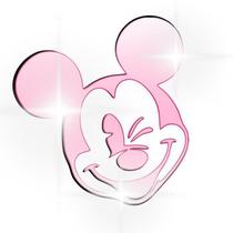 Acrílico Decorativo Espelhado Mickey Mouse Rose