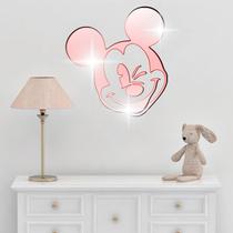 Acrílico Decorativo Espelhado Mickey Mouse Vermelho