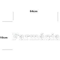 Acrílico Espelhado Decorativo Profissão Farmácia Prata