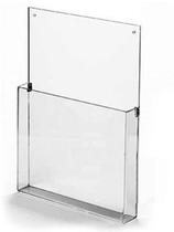 Acrílico Expositor Porta Panfleto Pequeno Parede Acrílico Expositor Porta Panfleto Pequeno Parede