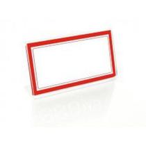 Acrílico Porta Preço c/Etiqueta Vermelha 70x37mm 12 pç Acrílico Porta Preço c/Etiqueta Vermelha 70x37mm 12 pç