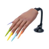 Acrílico Prego Prática Mão Silicone Mãos Falsas Modelo De Treinamento De Unhas Adereços De Filmagem Acrílico Prego Prática Mão Silicone Mãos Falsas Modelo De Treinamento De Unhas Adereços De Filmagem