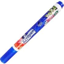 Acrilpen Caneta / Marcador para Tecido cor Azul Acrilex