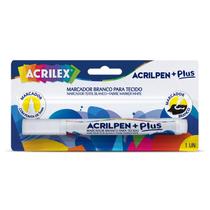 Acrilpen Caneta P/tecido Branco Plus Acrilex