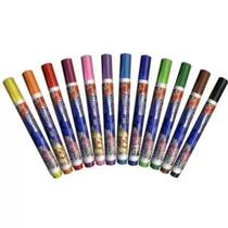 Acrilpen Caneta para Tecido Acrilex Kit C/12 Cores