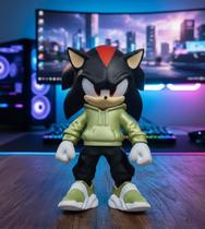 Action Figure Boneco Sonic Shadow Preto 33cm Colecionavel Impressão 3d