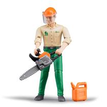 Action Figure Bruder bworld Logging Man Forestry Worker