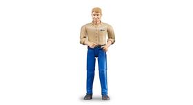 Action Figure Bruder Man Light Skin Blue Jeans, escala 1:16 Action Figure Bruder Man Light Skin Blue Jeans, escala 1:16