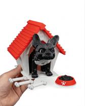 Action Figure Bulldog Francês Articulado em Impressão 3D Kit Completo Presente Decorativo Action Figure Bulldog Francês Articulado em Impressão 3D Kit Completo Presente Decorativo