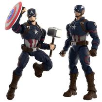 Action Figure Capitão América Blokees Marvel Infinity Saga Com 94 Peças Colecionável