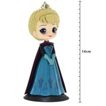 Action Figure - Disney - Q Posket - Princesa Elsa (Frozen) - Coronation Style - Banpresto - Bandai Banpresto