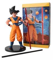 Action Figure Goku com Bastão Dragon Ball z c/caixa Action Figure Goku com Bastão Dragon Ball z c/caixa