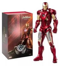 Action figure homem de ferro mark 7 versão c/luz de led 18cm