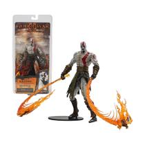 Action Figure Kratos God of War Game Guerreiro Espartano Deus da Guerra Com Espadas Neca