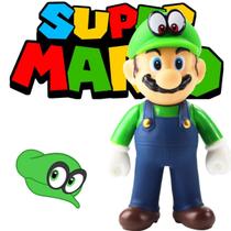 Action Figure Luigi Super Mario Com Garantia