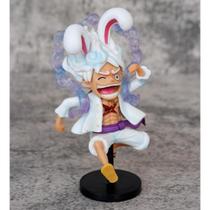 Action Figure Monkey D. Luffy Gear 5 Orelhas de Coelho One Piece 10 cm