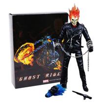 Action figure motoqueiro fantasma ghost rider boneco articulado 23cm