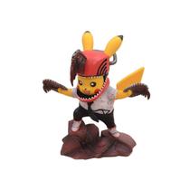 Action Figure Pikachu em PVC de 13 cm com chapéu de dinossauro personalizado