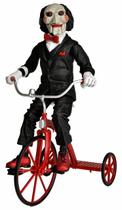 Action Figure Saw 12 com triciclo de 30 cm de altura com som NECA