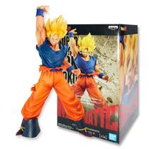 Action Figure Son Goku Super Sayajin Dragon Ball Z Coleção Maximatic 21392 Bandai Banpresto com Selo TOEI