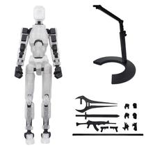 Action Figure T13 montada com suporte, robô totalmente articulado
