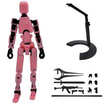 Action Figure T13 montada com suporte, robô totalmente articulado