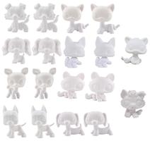 Action Figure Toy lpsloverqa White Base 18 peças de presente para crianças Action Figure Toy lpsloverqa White Base 18 peças de presente para crianças