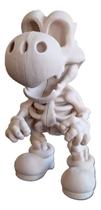 Action Figure Yoshi Mario Boneco Enfeite Esqueleto Fofo