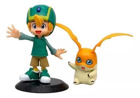 Action Figures Digimon Treinador e Monstrinho Tai Agumon Matt Gabumon