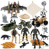Action Figures Play Set: Homens do Exército dos EUA com armas militares
