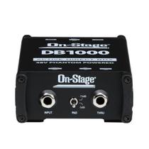 Active Direct Box OnStage DB1000 para fonte de alta impedância