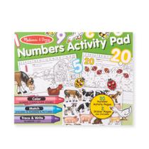 Activity Pad Melissa & Doug Numbers para colorir com 230 adesivos