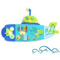 Activity Wall Busy Board BlueWood Submarine para criança Activity Wall Busy Board BlueWood Submarine para criança