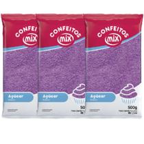 Açúcar Colorido Algodão Doce Pipoca Doces Bolo 1,5kg Mix