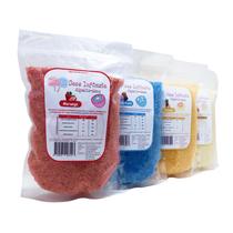 Açúcar Colorido Confeitaria com sabor Bolo Algodão Doce Pipoca Pura 1KG Natural Cristal