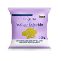 Açúcar Colorido Dourado ou Prateado 300g Confeitaria Fina Iceberg