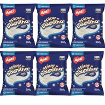 Açúcar de Baunilha Kit 6 Pacotes 500g Cada Apti Açúcar de Baunilha Kit 6 Pacotes 500g Cada Apti